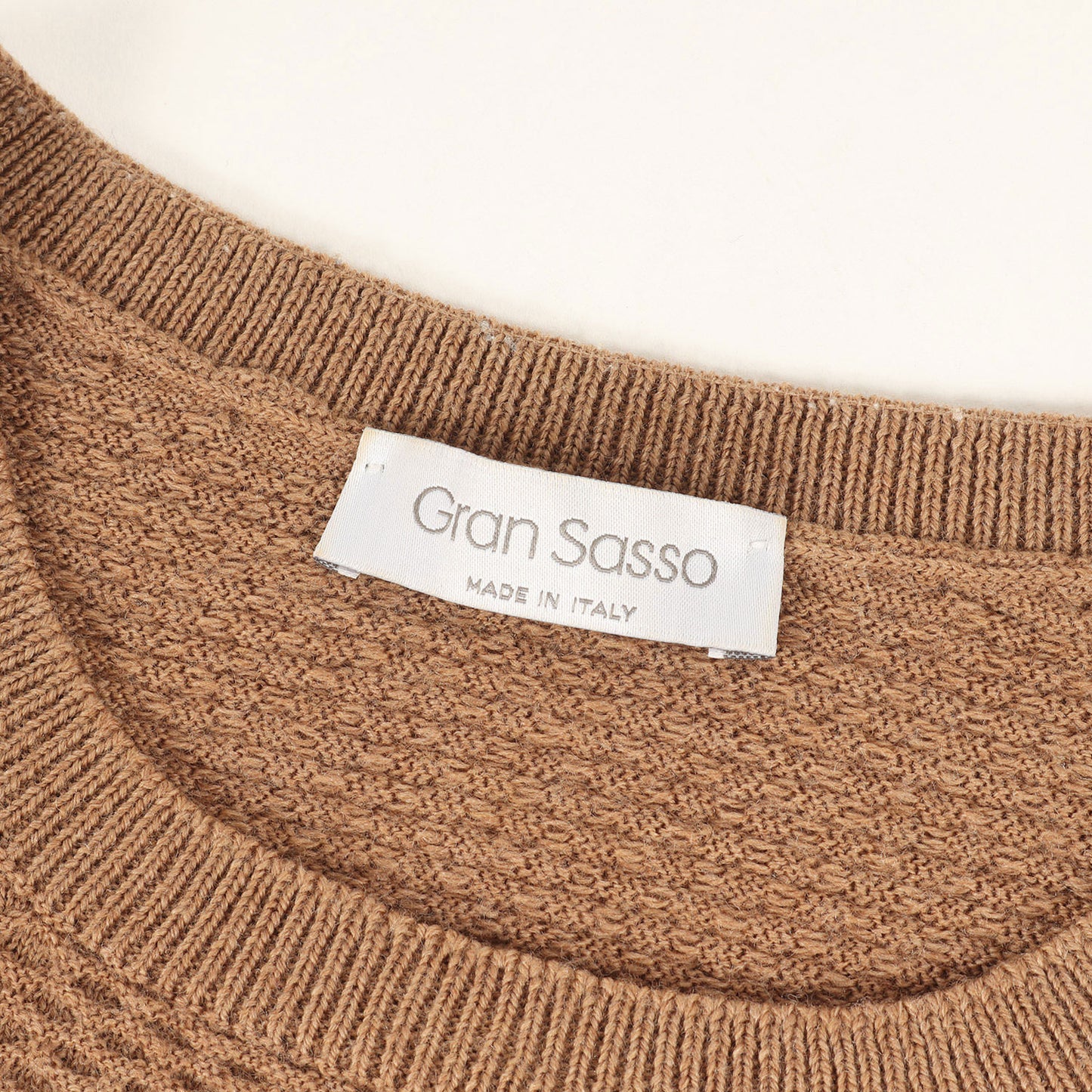 ウール ワッフルニット セーター