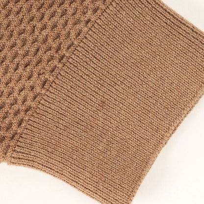 ウール ワッフルニット セーター