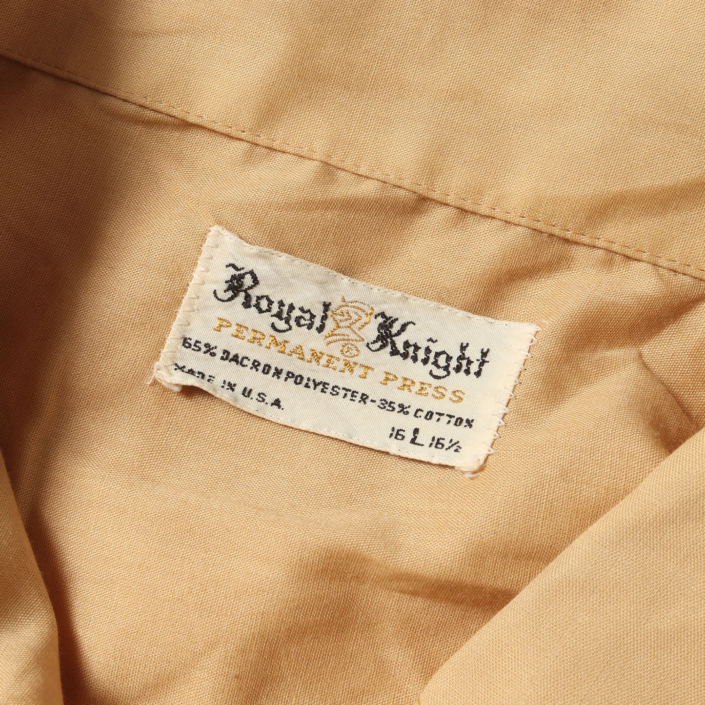 70s Royal Knight ワンポイント刺繍 T/C シャツ USA製