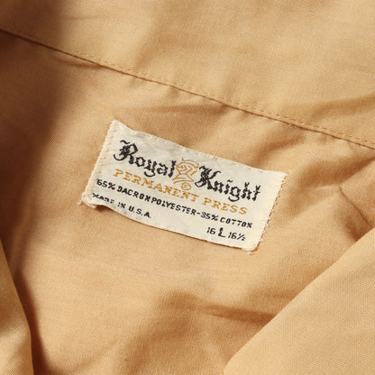70s Royal Knight ワンポイント刺繍 T/C シャツ USA製