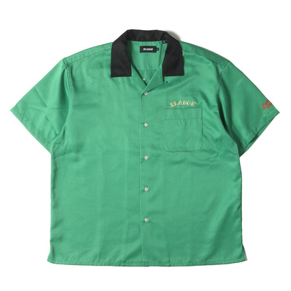 22SS トゥーフェイス オープンカラー サテン 半袖シャツ(TWO FACE OPEN COLLAR S/S SHIRT)