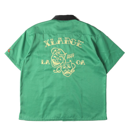 22SS トゥーフェイス オープンカラー サテン 半袖シャツ(TWO FACE OPEN COLLAR S/S SHIRT)