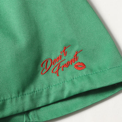 22SS トゥーフェイス オープンカラー サテン 半袖シャツ(TWO FACE OPEN COLLAR S/S SHIRT)