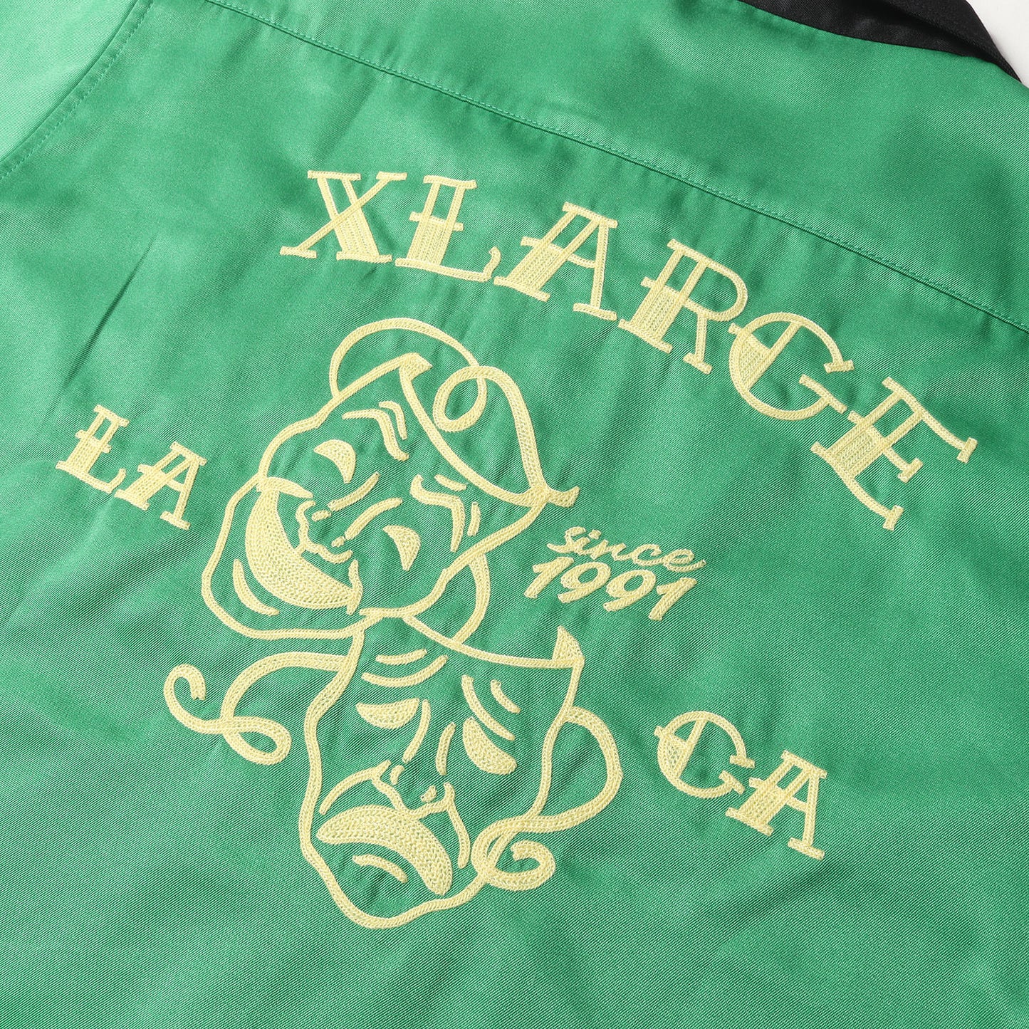 22SS トゥーフェイス オープンカラー サテン 半袖シャツ(TWO FACE OPEN COLLAR S/S SHIRT)