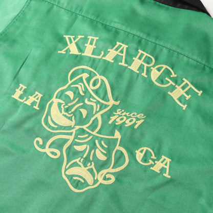 22SS トゥーフェイス オープンカラー サテン 半袖シャツ(TWO FACE OPEN COLLAR S/S SHIRT)