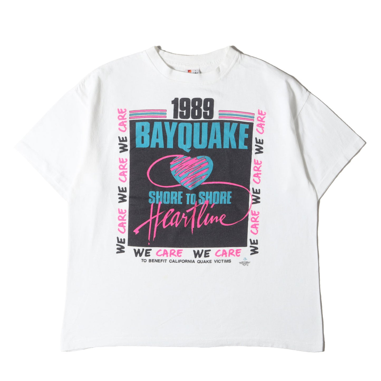 80s BAYQUAKE VICTIMS ロマ・プリータ地震 チャリティー Tシャツ / USA製 SIGNAL
