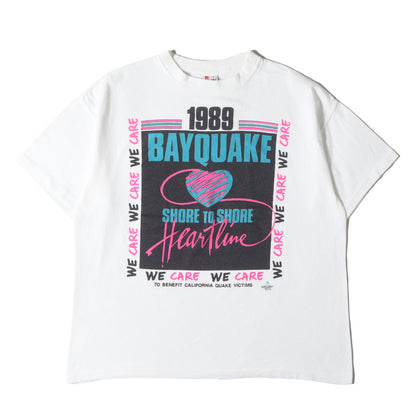 80s BAYQUAKE VICTIMS ロマ・プリータ地震 チャリティー Tシャツ / USA製 SIGNAL