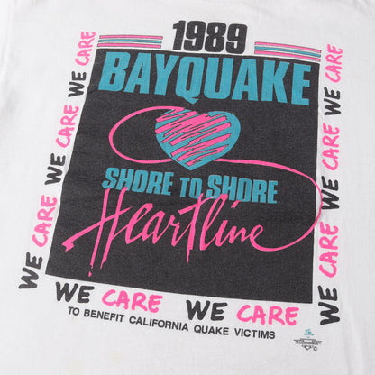 80s BAYQUAKE VICTIMS ロマ・プリータ地震 チャリティー Tシャツ / USA製 SIGNAL