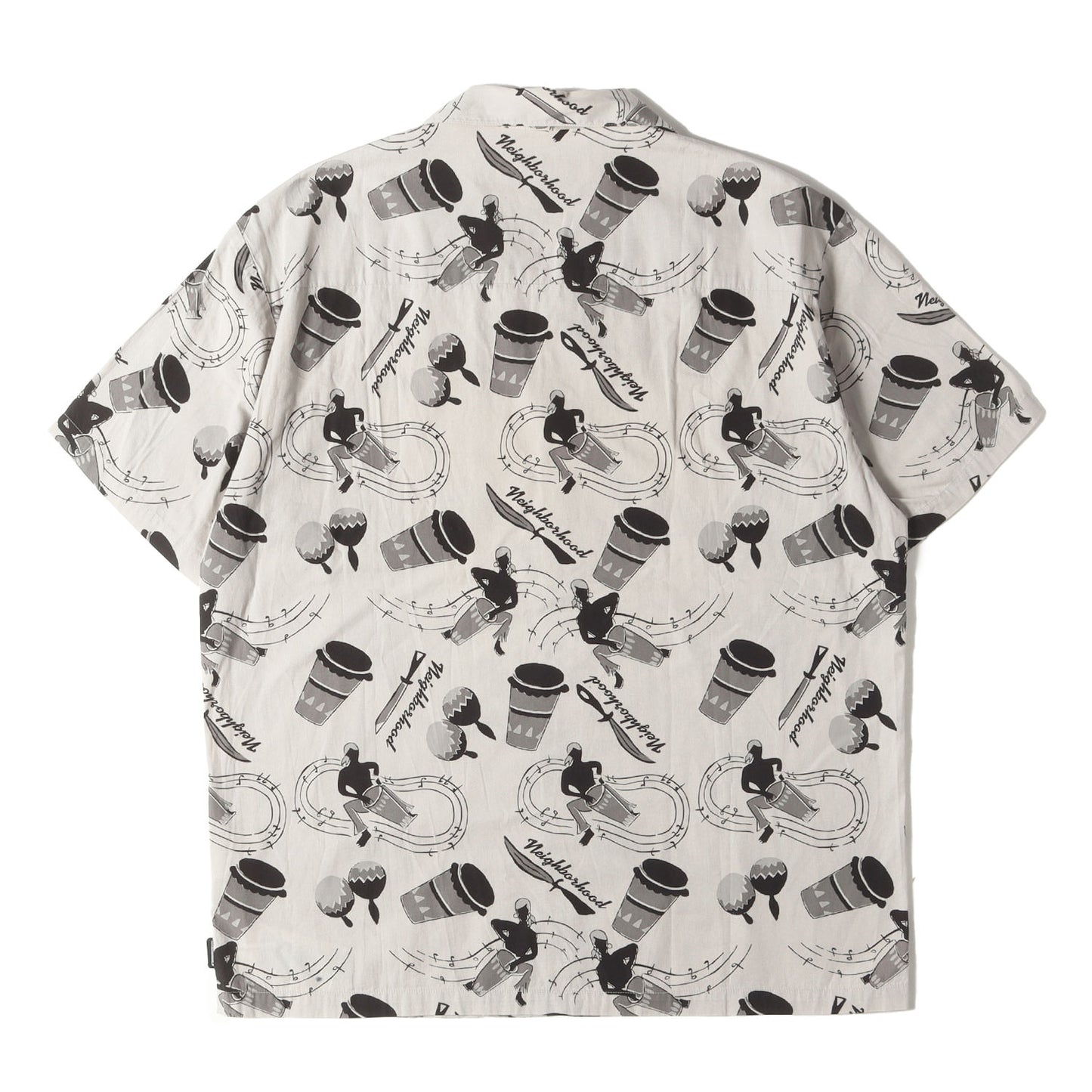 21SS 楽器柄 オープンカラー 半袖シャツ(CONGA / C-SHIRT. SS)