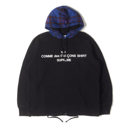 ×COMME des GARCONS SHIRTS フードチェック スウェットパーカー(Hooded Sweatshirt)