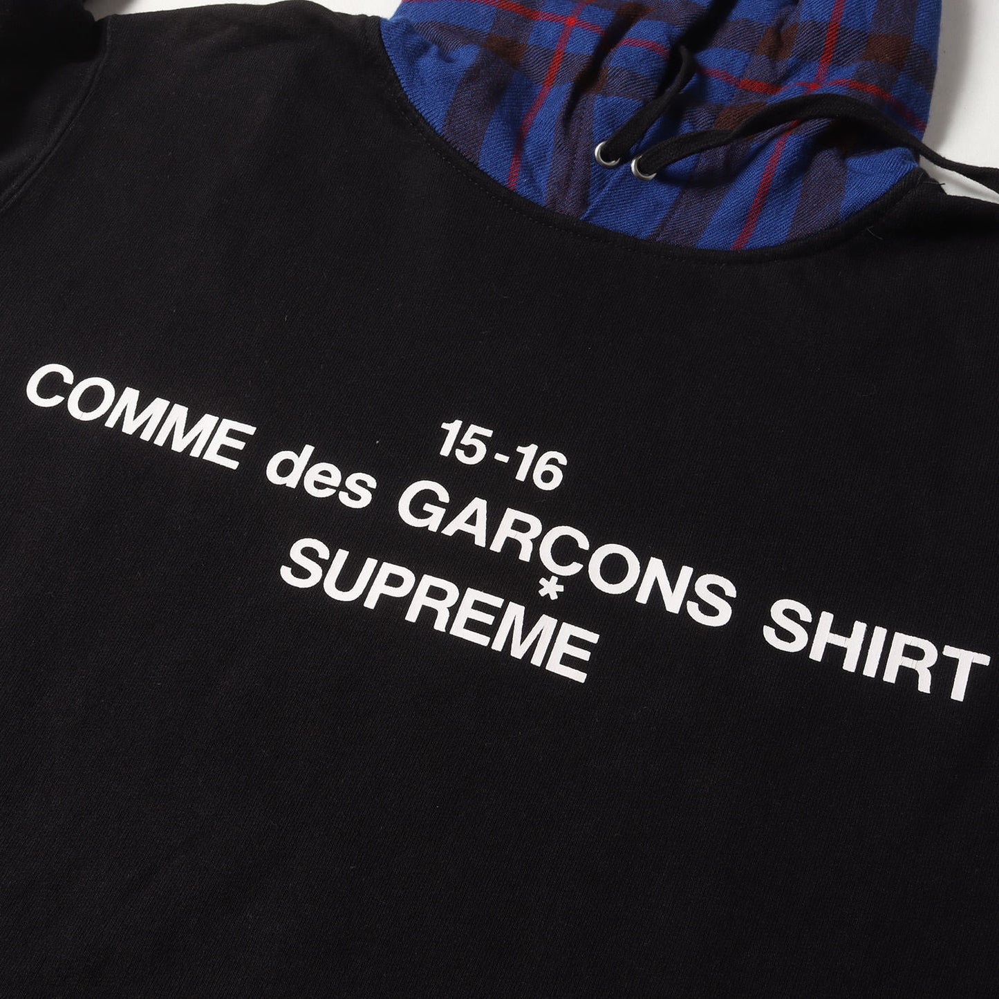 ×COMME des GARCONS SHIRTS フードチェック スウェットパーカー(Hooded Sweatshirt)