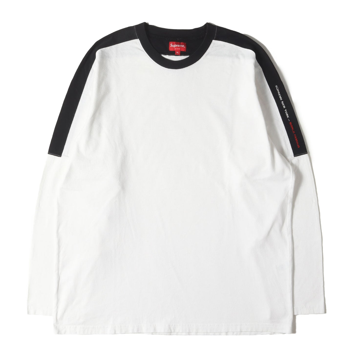 WORLD FAMOUSロゴ ロングスリーブ Tシャツ(Paneled L/S Top)