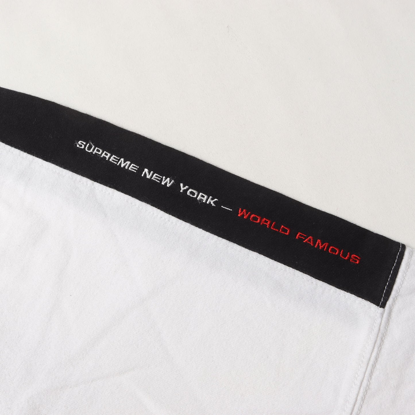 WORLD FAMOUSロゴ ロングスリーブ Tシャツ(Paneled L/S Top)