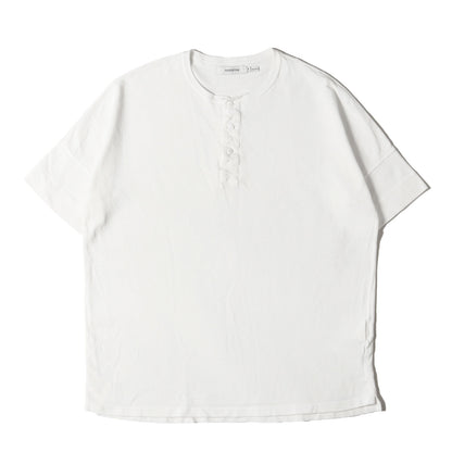 22W/23S ヘンリーネック 鹿の子 Tシャツ(CLERK S/S HENLEY NECK TEE COTTON PIQUE OVERDYED)