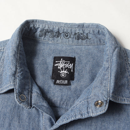 シャンブレー ワーク 半袖シャツ