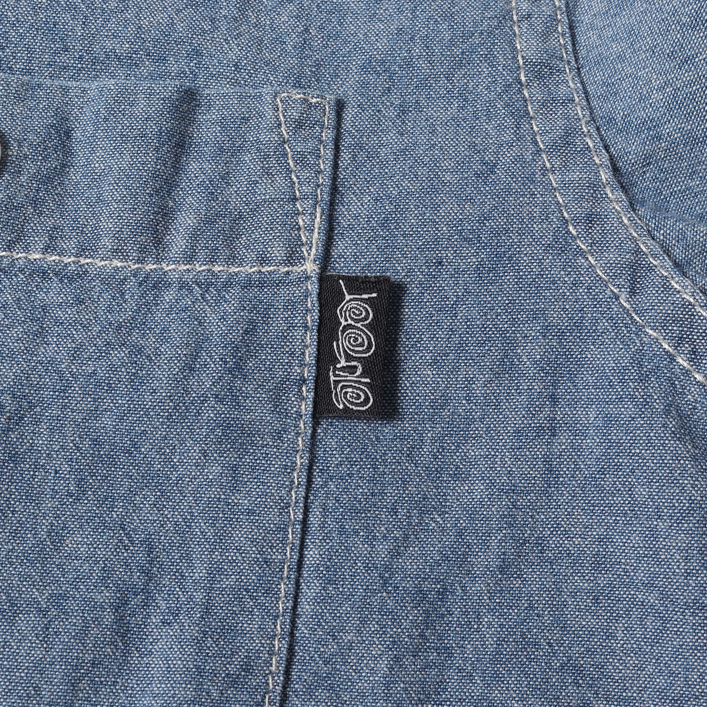 シャンブレー ワーク 半袖シャツ