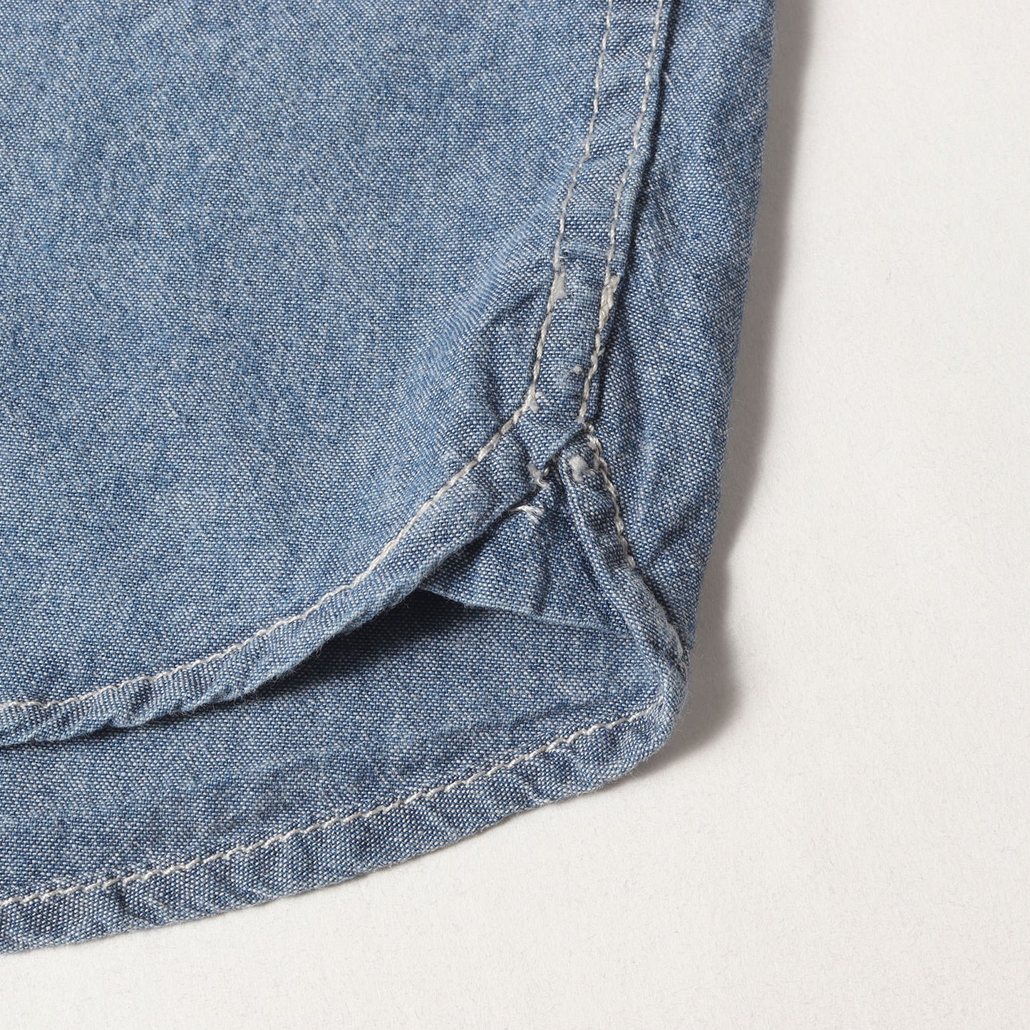 シャンブレー ワーク 半袖シャツ