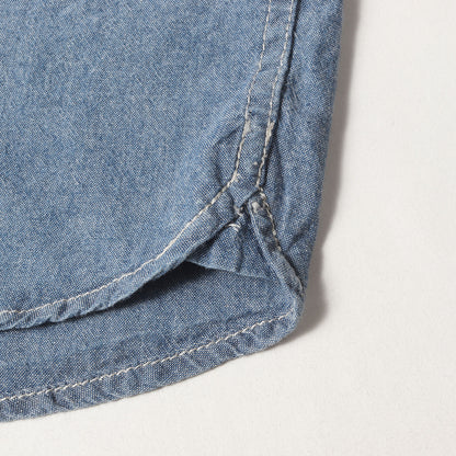 シャンブレー ワーク 半袖シャツ