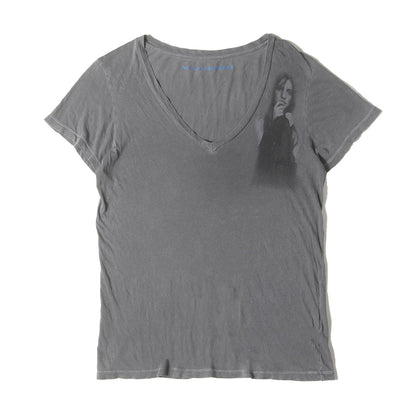 00s レディーフォトプリント Vネック Tシャツ