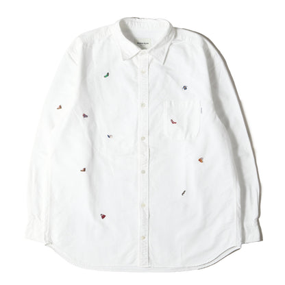 Papas Plus 刺繍柄 オックスフォード シャツ