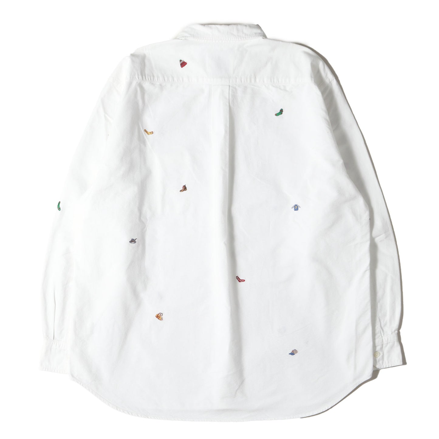 Papas Plus 刺繍柄 オックスフォード シャツ