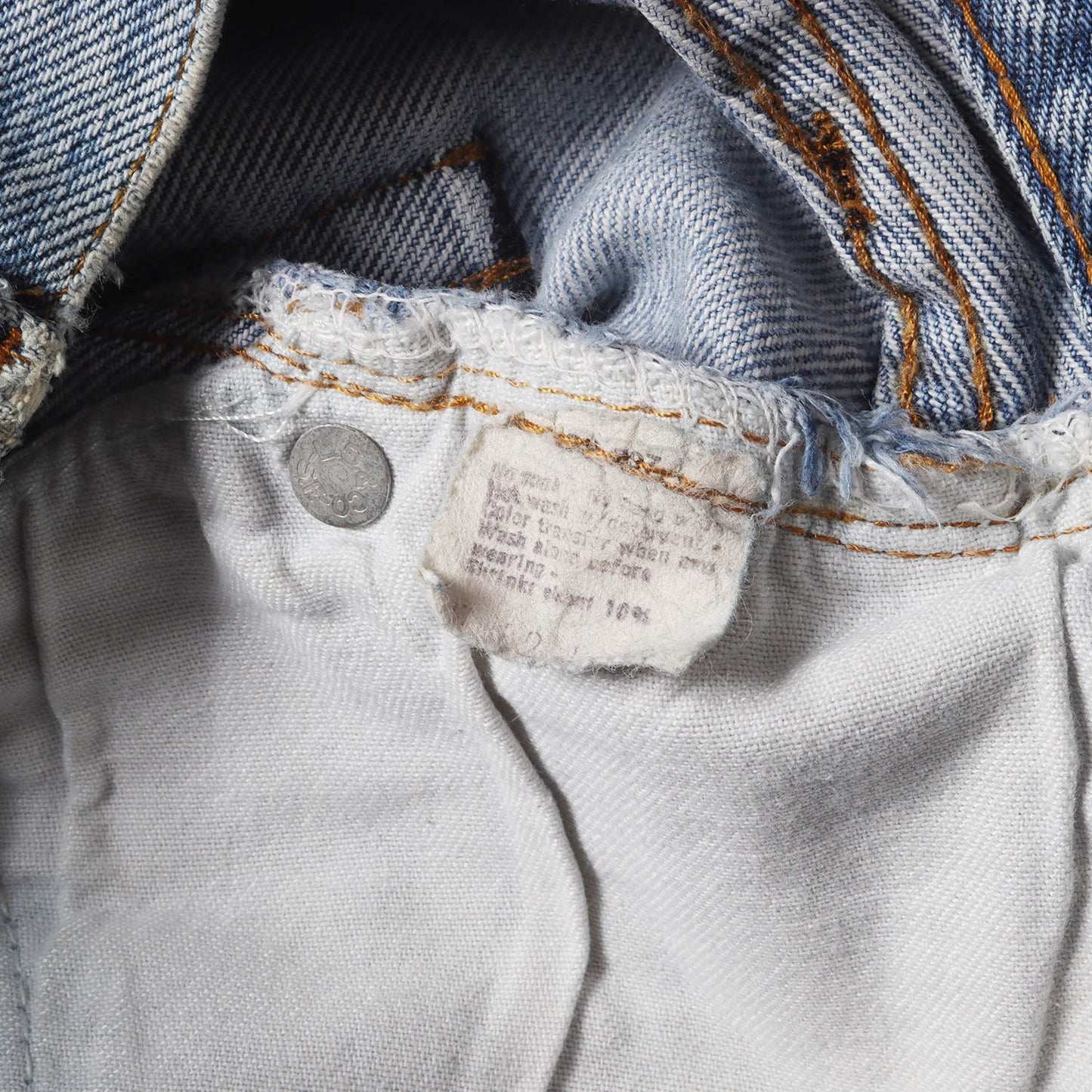 [雰囲気抜群] 80s 501 赤耳 デニムパンツ / ボタン裏刻印6