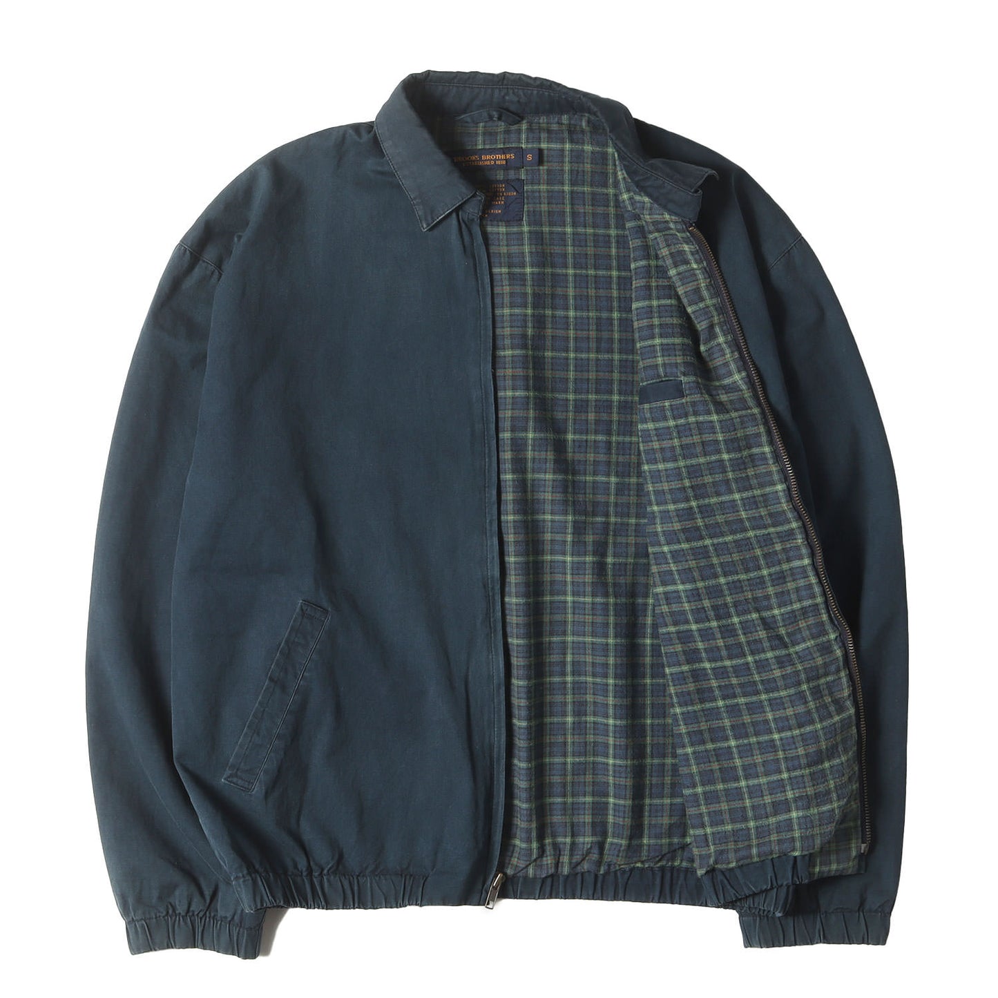 90s チンストラップ付き 裏地チェック スイングトップ ジャケット