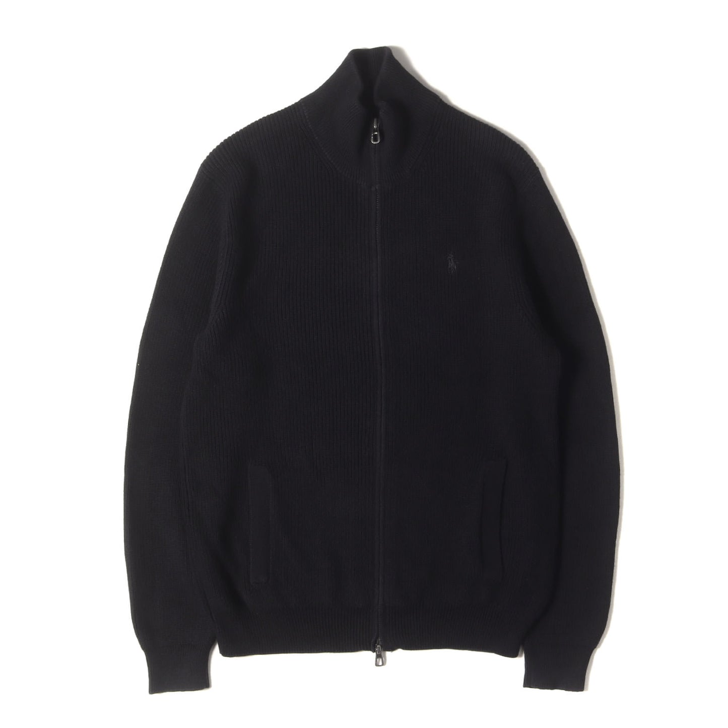 [現行モデル] ポニー刺繍 ダブルジップ ドライバーズ コットンニット