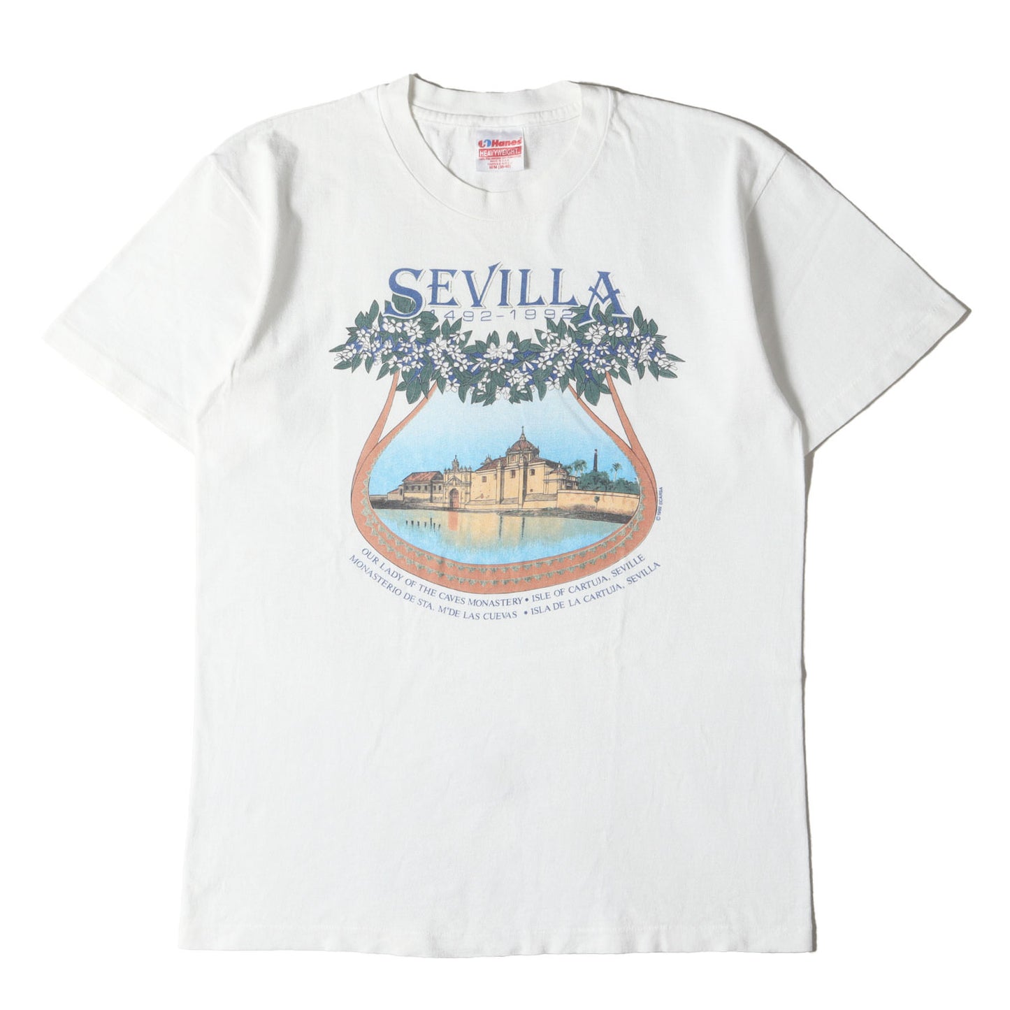 90s スペイン セビリア カルトゥハ修道院 スーベニア Tシャツ USA製