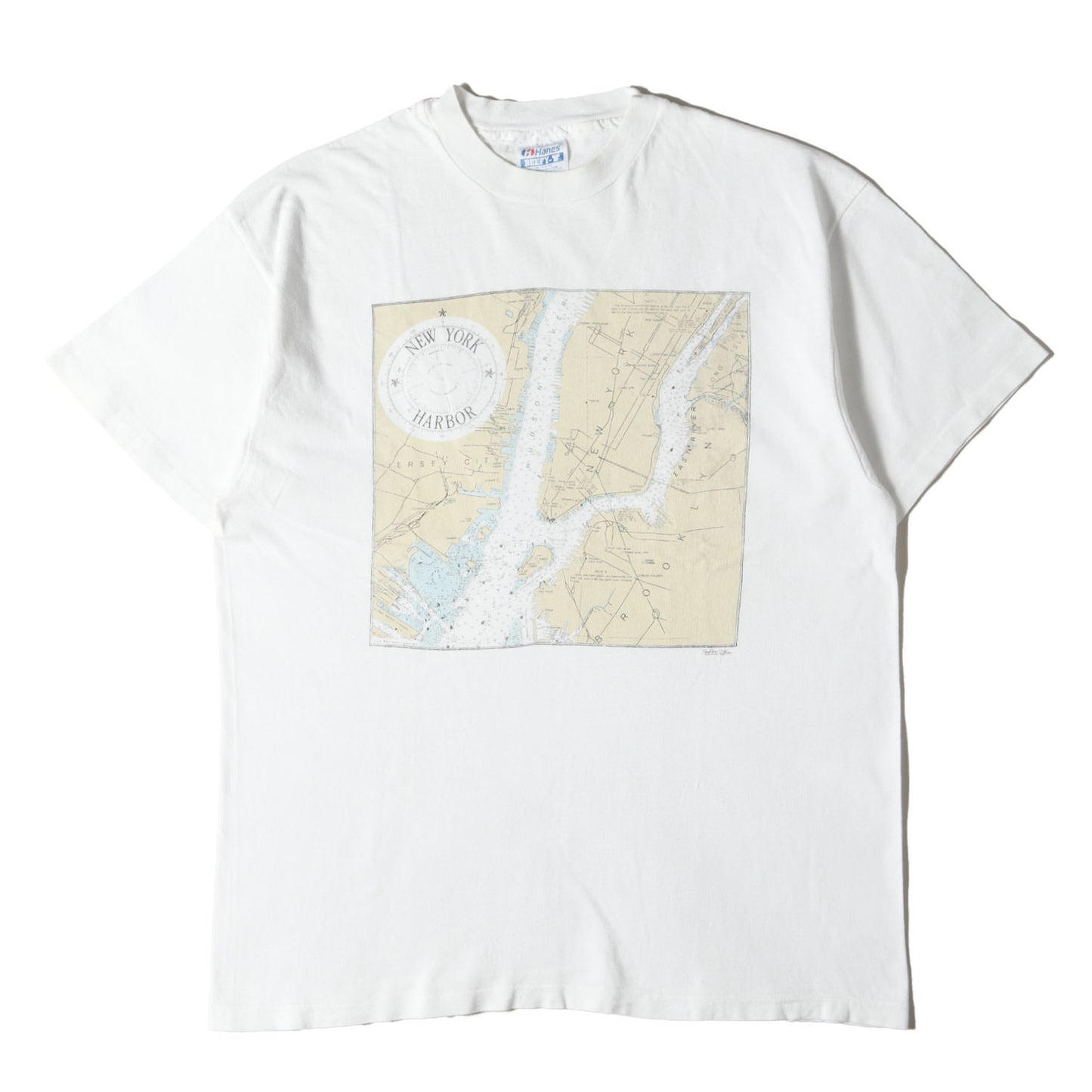 90s ニューヨーク マップ プリント Tシャツ USA製