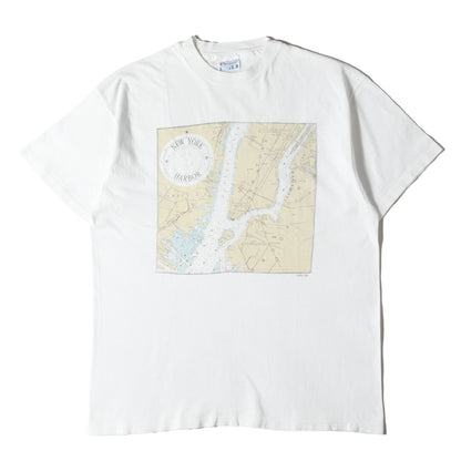 90s ニューヨーク マップ プリント Tシャツ USA製
