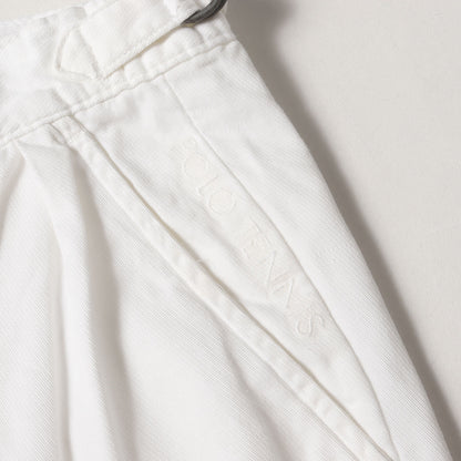 90s ツータック コットンツイル ショーツ / USA製 POLO SPORT