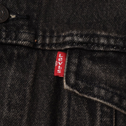 [ビッグサイズ] 先染めブラック USED加工 3rd デニムジャケット / TYPE 3 Tracker Jacket 72334-0584