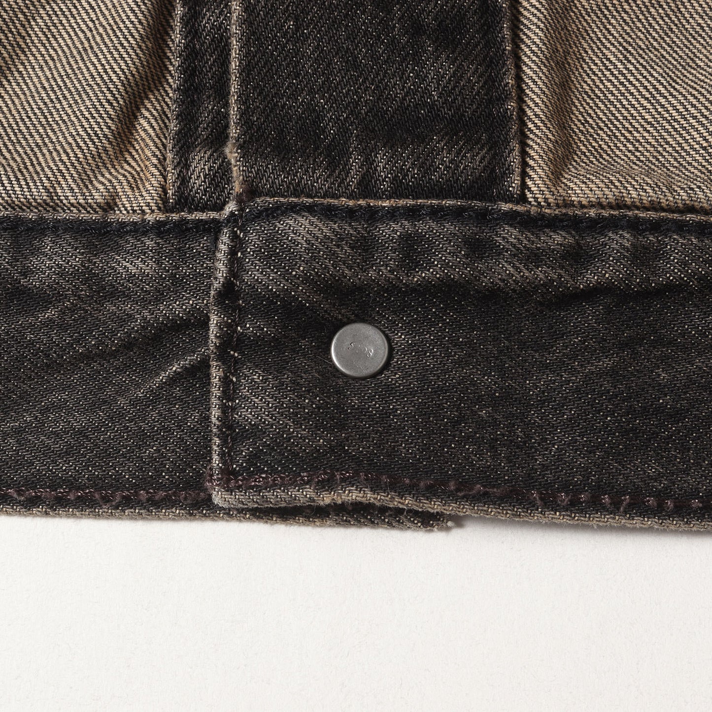 [ビッグサイズ] 先染めブラック USED加工 3rd デニムジャケット / TYPE 3 Tracker Jacket 72334-0584