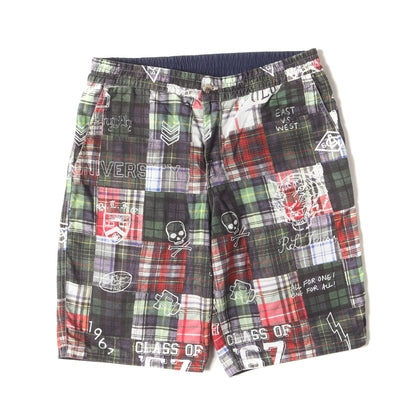 パッチワーク 転写プリント リバーシブル イージーショーツ