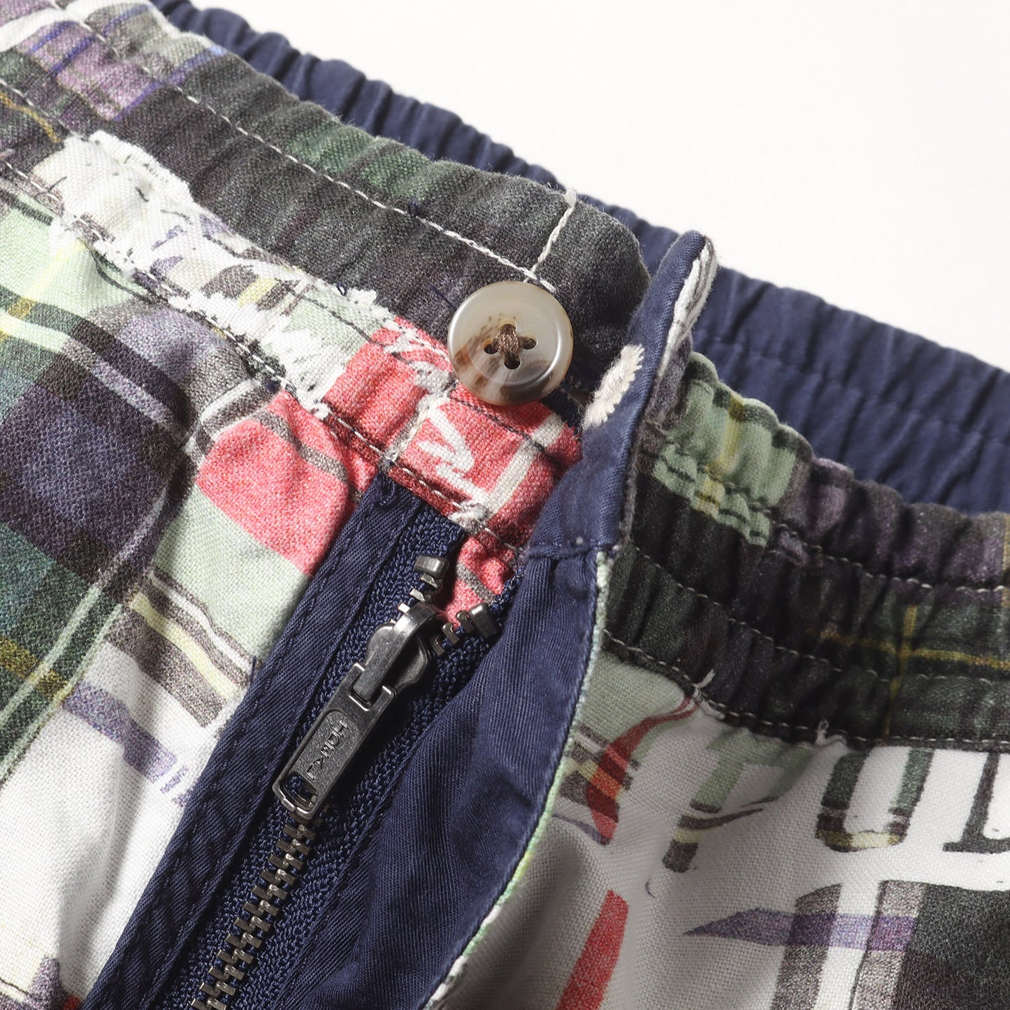 パッチワーク 転写プリント リバーシブル イージーショーツ