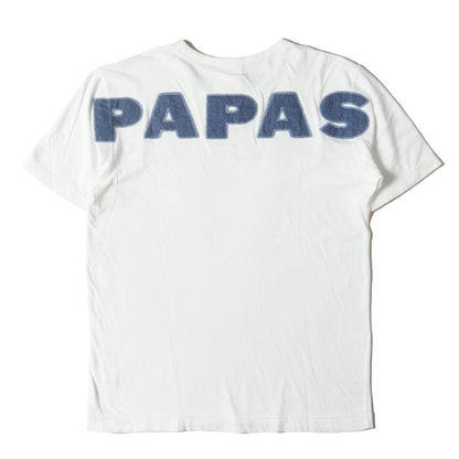 デニムアップリケロゴ クルーネック Tシャツ