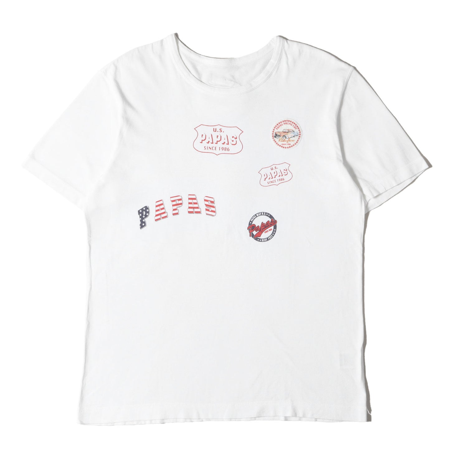 パッチ&マルチプリンチ Tシャツ