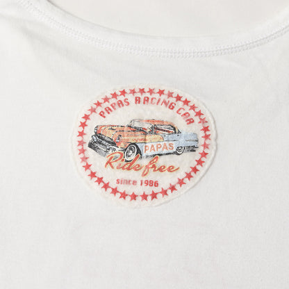 パッチ&マルチプリンチ Tシャツ