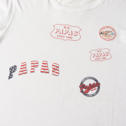パッチ&マルチプリンチ Tシャツ
