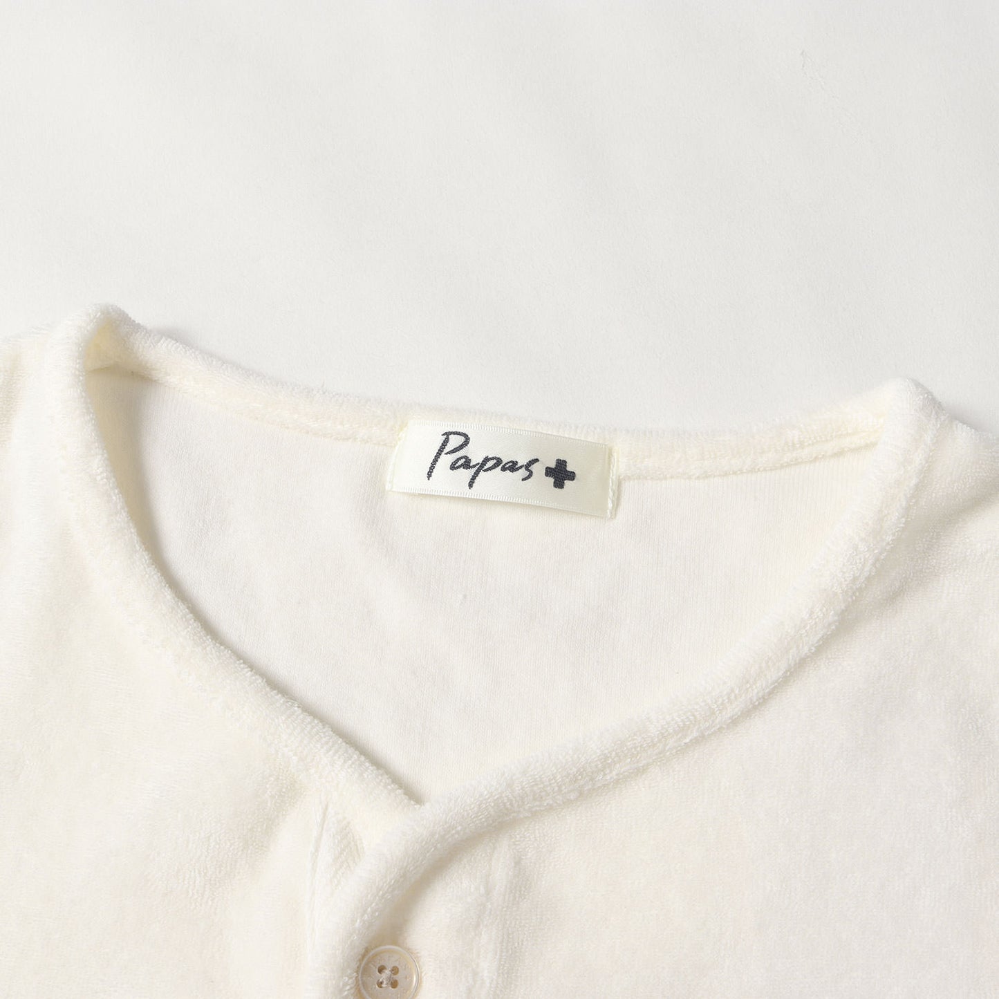 PULS ベア刺繍 ヘンリーネック パイル Tシャツ