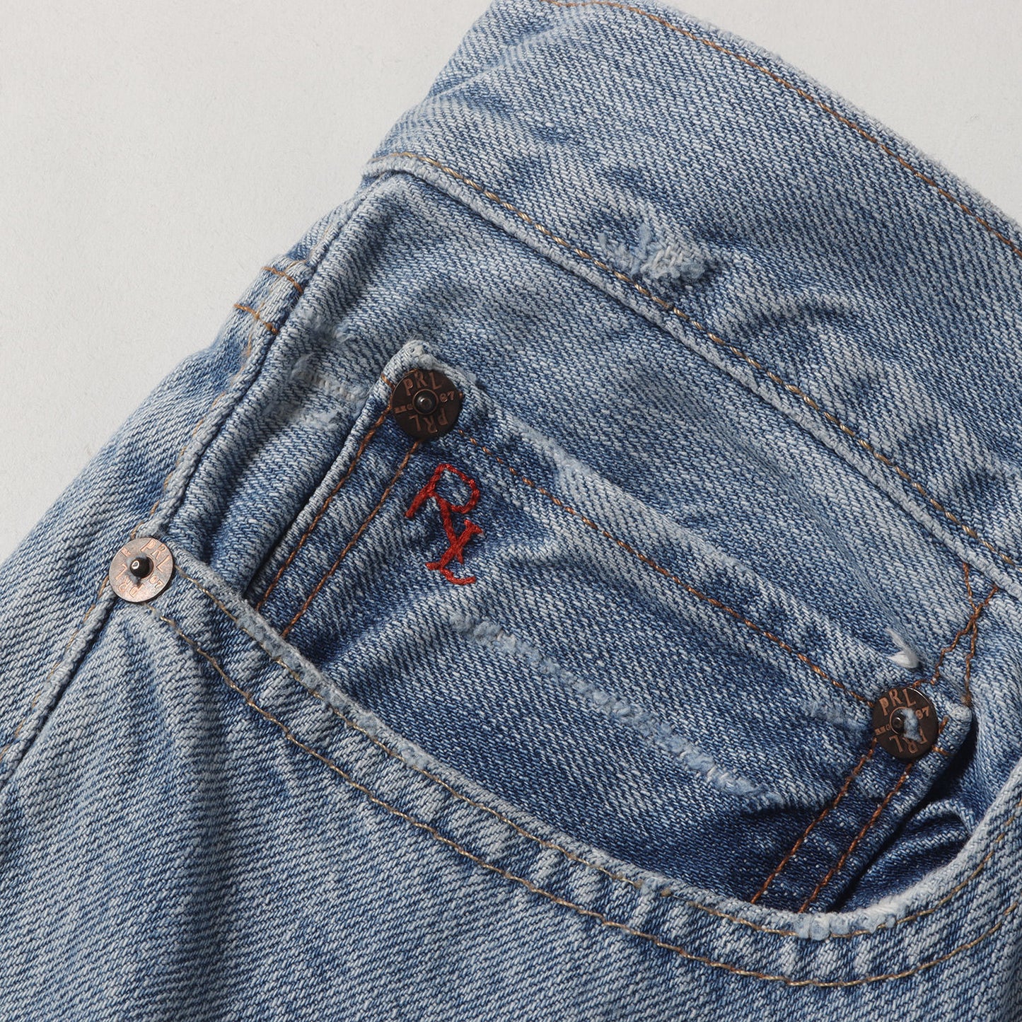 ヴィンテージ加工 ストレート デニムパンツ