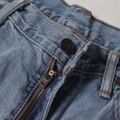 ヴィンテージ加工 ストレート デニムパンツ