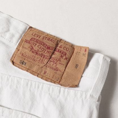 90s EURO Levi's 501 ホワイトデニムパンツ (501-0150) ポーランド製