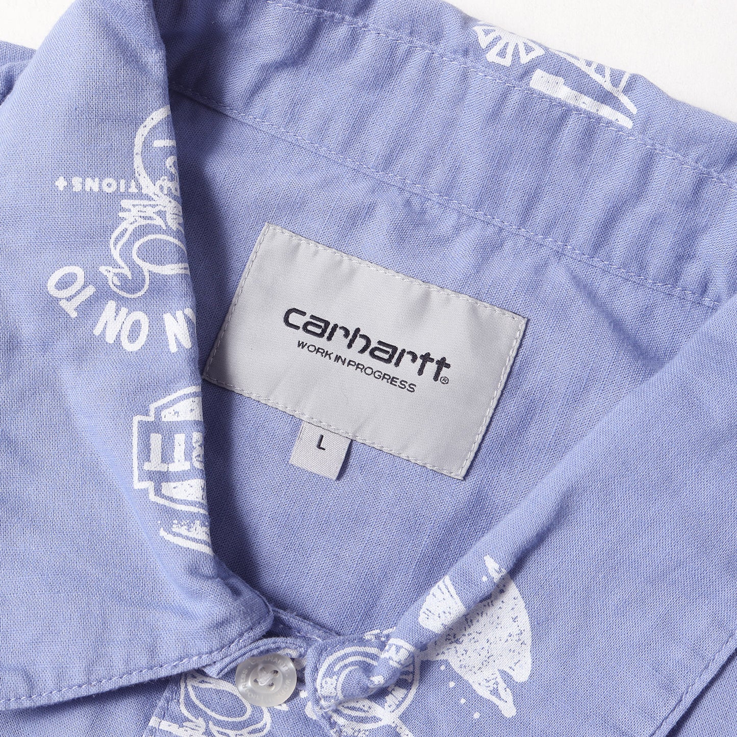 グラフィック柄 コットン/リネン 半袖シャツ(S/S Stamp Shirt)