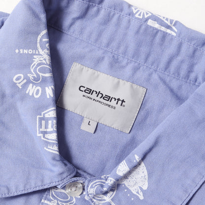 グラフィック柄 コットン/リネン 半袖シャツ(S/S Stamp Shirt)