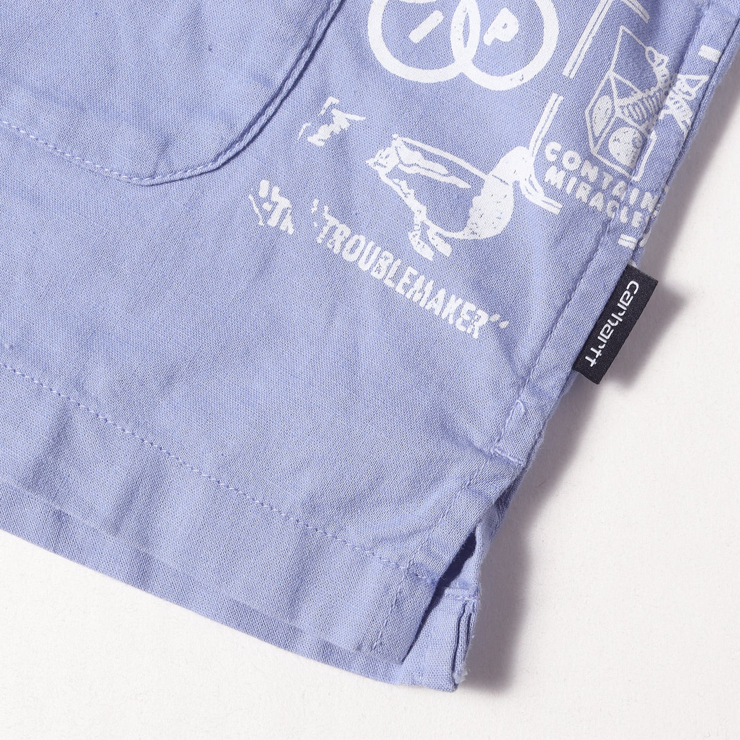 グラフィック柄 コットン/リネン 半袖シャツ(S/S Stamp Shirt)