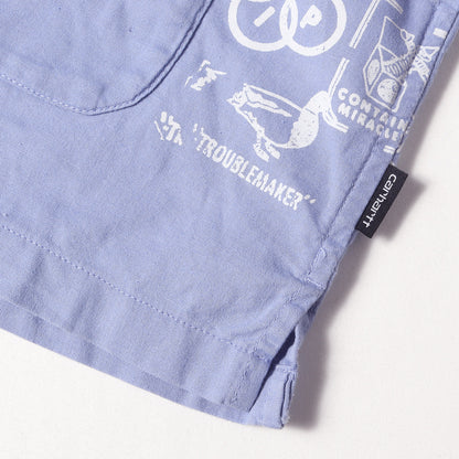 グラフィック柄 コットン/リネン 半袖シャツ(S/S Stamp Shirt)