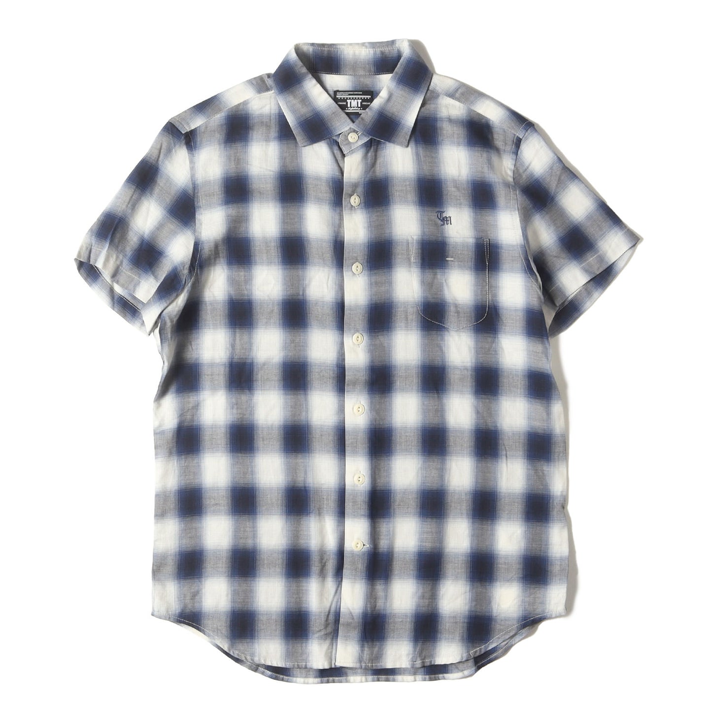21SS オンブレチェック 半袖シャツ(OMBRE CHECK SHORT SLEEVES SHIRTS)