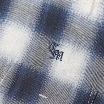 21SS オンブレチェック 半袖シャツ(OMBRE CHECK SHORT SLEEVES SHIRTS)